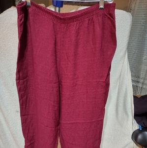 (562) C.B. collection pants, slacks, Trousers, size 14, burgundy color